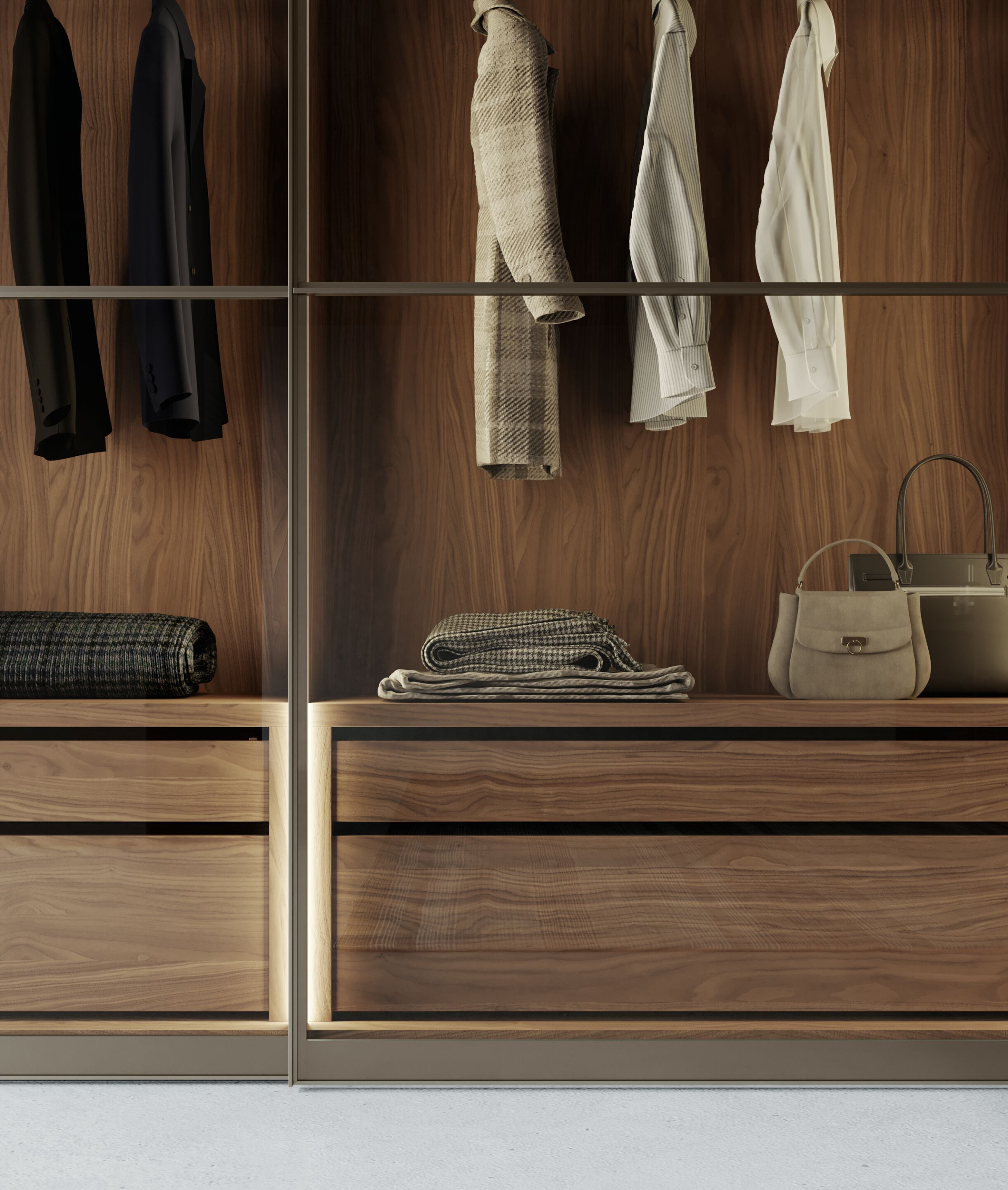 Модульный шкаф со стеклянной раздвижной дверью Dall'Agnese Wardrobe Collection ARCH-00067553 - Вид №3