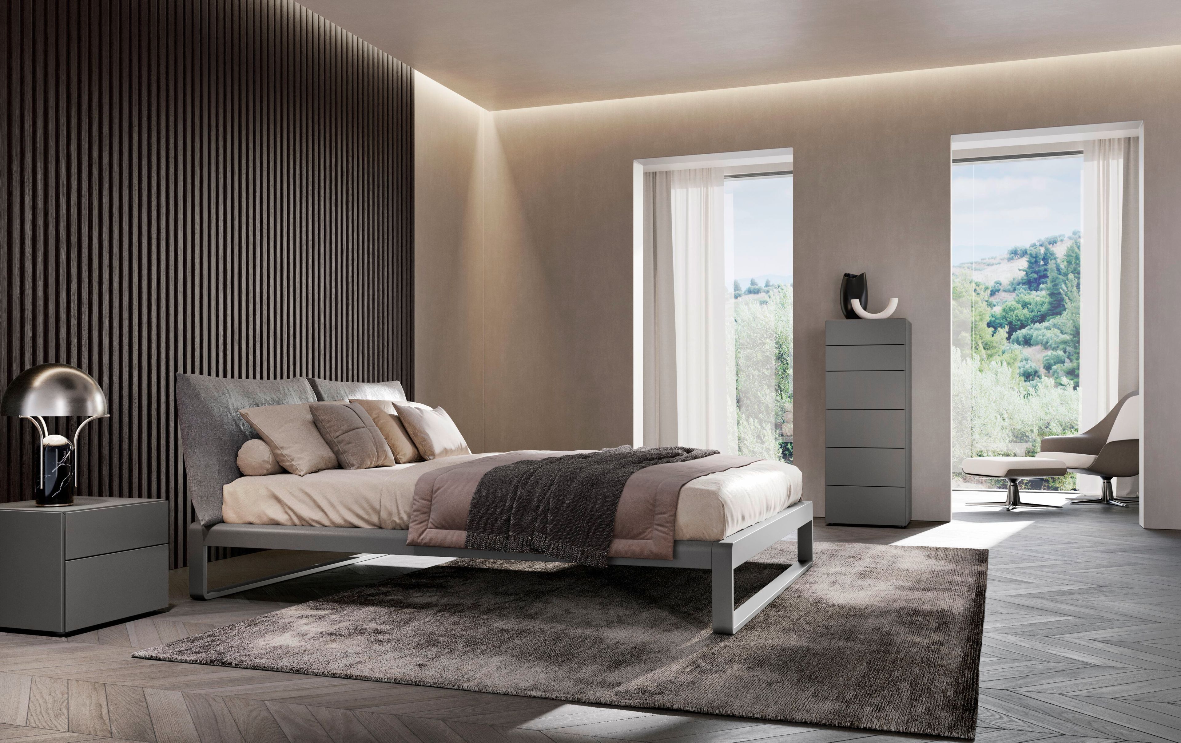 Деревянная прямоугольная тумбочка с ящиками Olivieri ARCH-00080370 - Вид №3