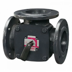 Клапан трехходовой смесительный 3F фланцевый чугунный ESBE DN50