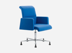 Кожаный поворотный стул для конференций