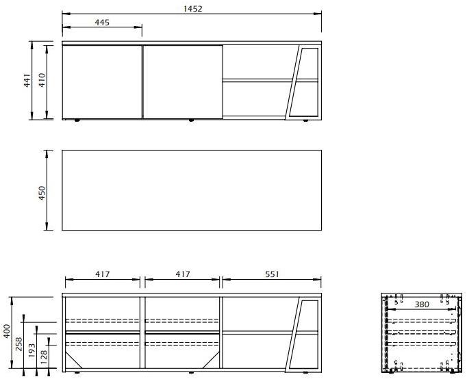 TemaHome Тумба под ТВ с распашными дверцами Albi sun-id-1462648 - Вид №10