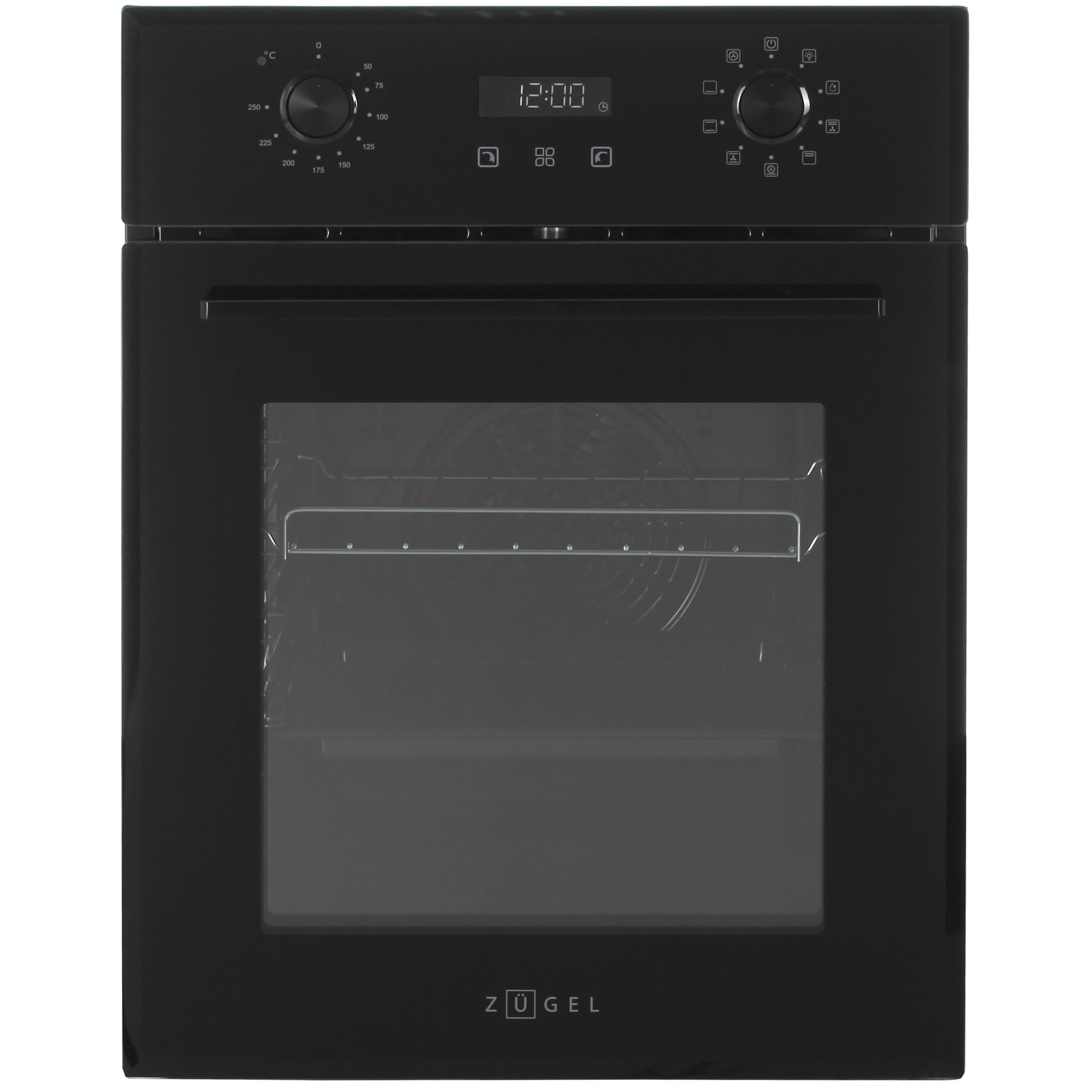 5370053 Электрический духовой шкаф ZUGEL ZOE452B черный STDN-0056953