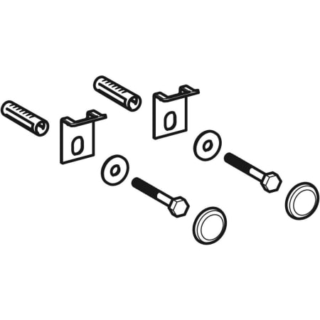 551075000 Крепеж Geberit для писсуара, Kerafix Geberit  - Вид №1