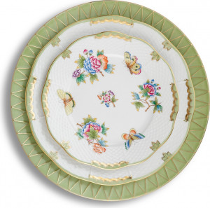 10623421 Herend Набор тарелок 1/3 "Виктория" (Mix&Match) Фарфор
