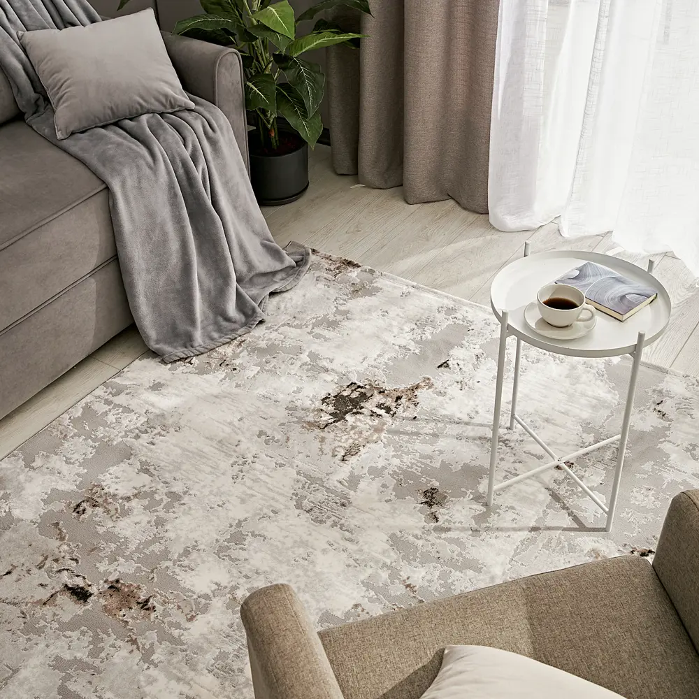 INSPIRE Breeze — серый ковер из полиэстера 200x300 см 84860782