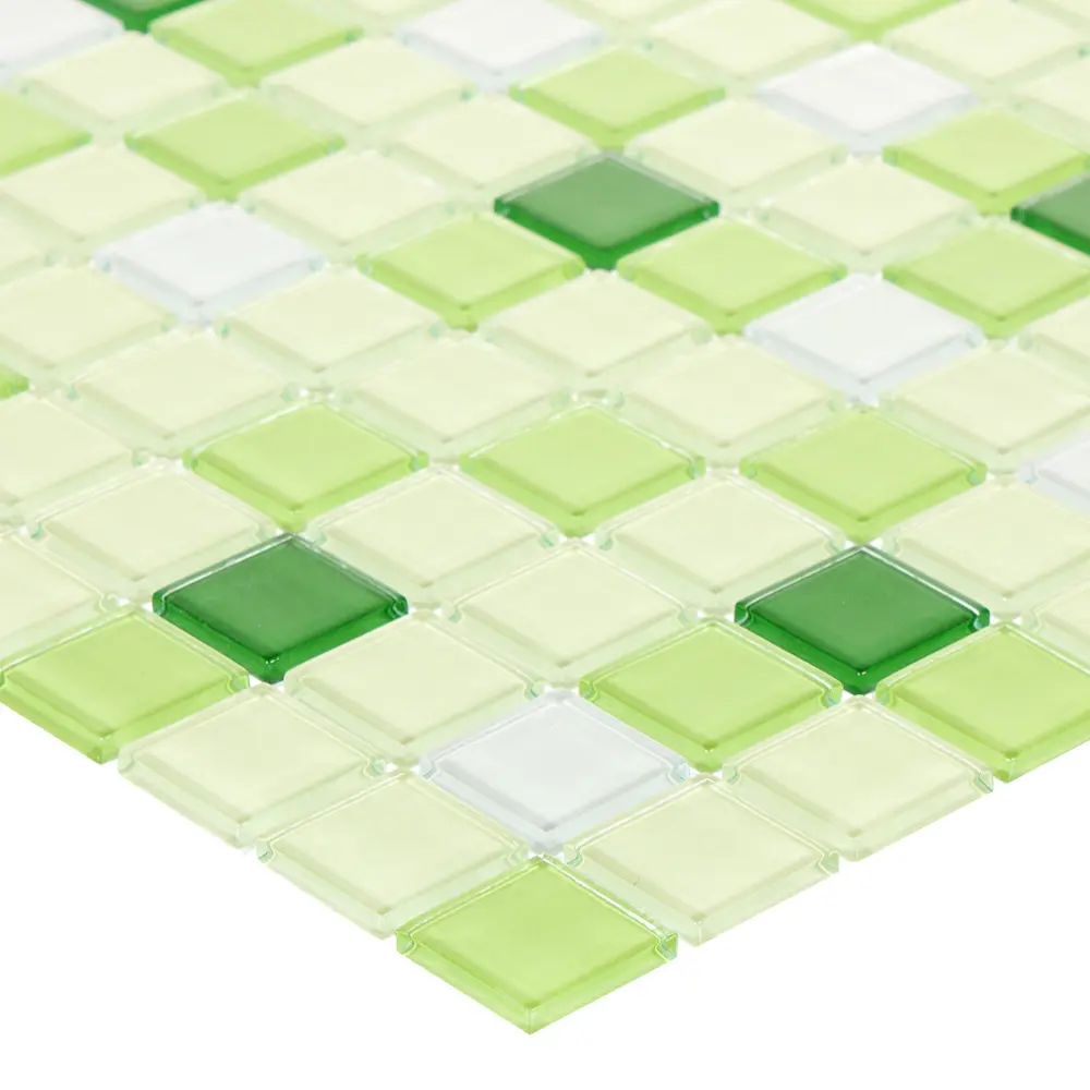 Стеклянная мозаика Kreaforta зеленая 30×30 см для ванной и интерьера 89400884 STLM-1568257 - Вид №2
