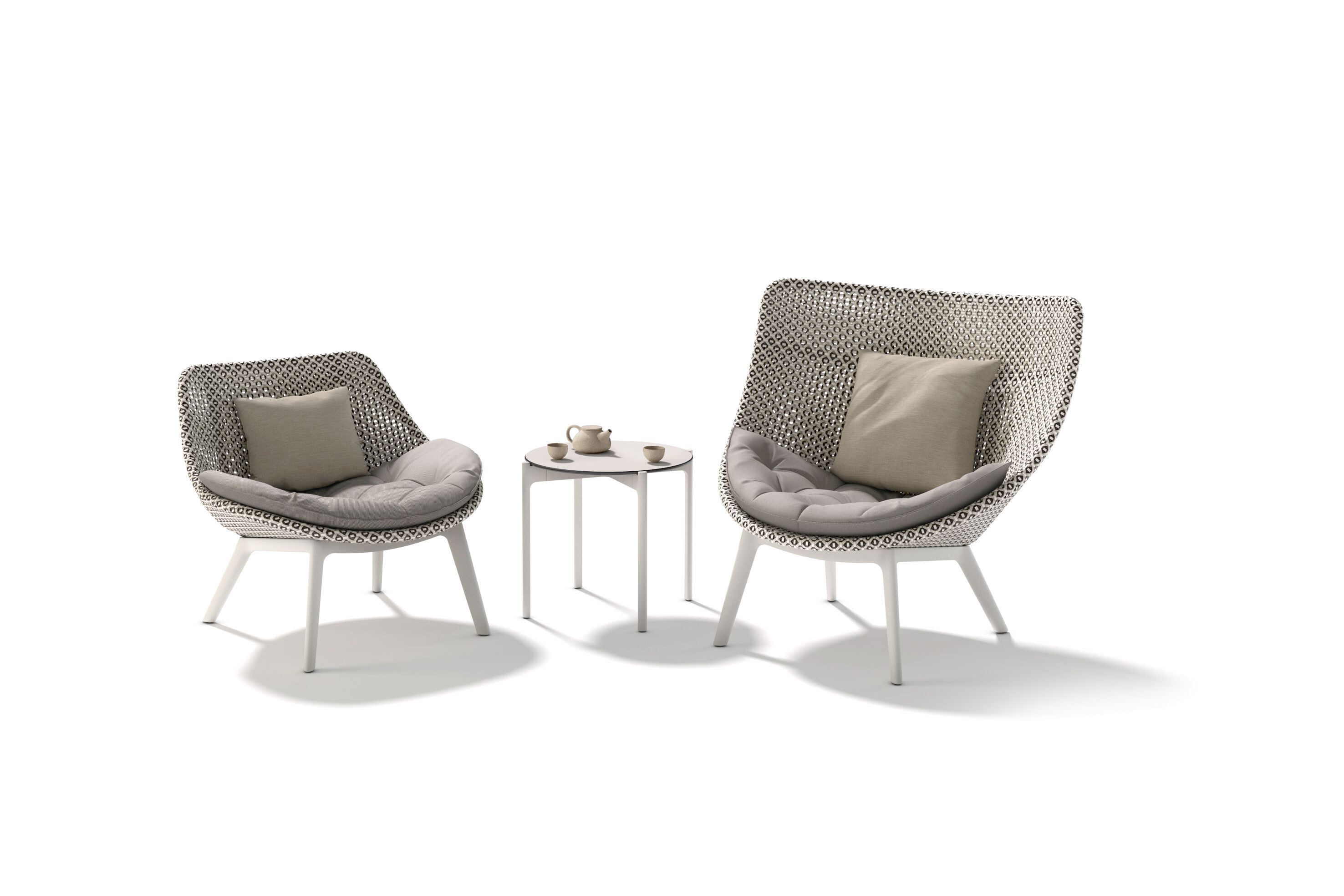 Круглый алюминиевый и стеклянный садовый столик DEDON IZON ARCH-00060167 - Вид №5