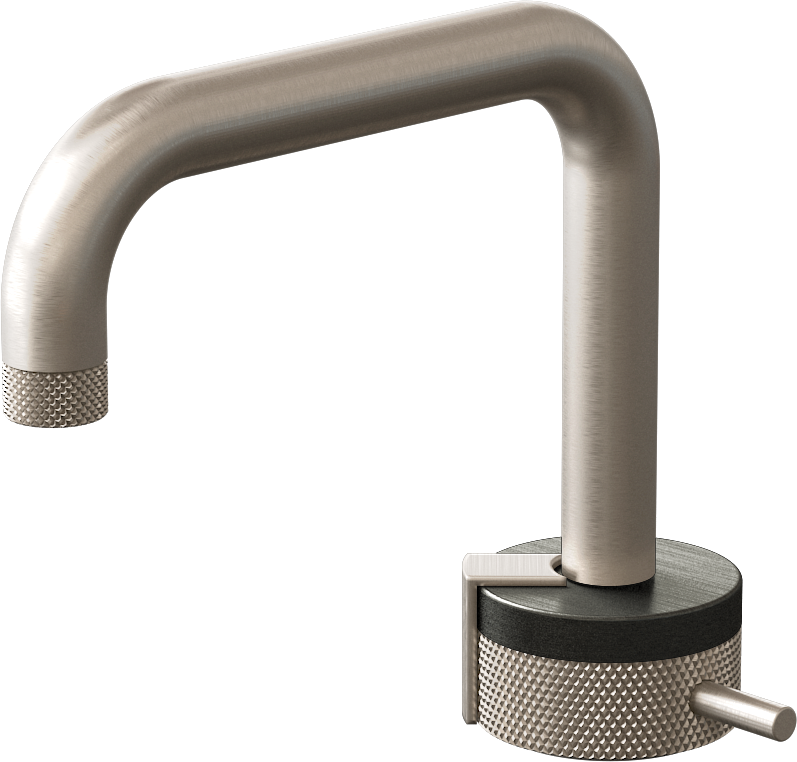 E-11500-R1BOX-L1SN-SN Однорычажный прогрессивный смеситель для раковины - излив 15,3см GRAFF MOD+