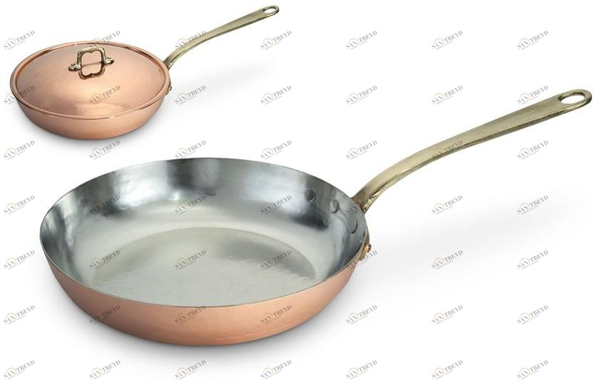 Officine Gullo Сковорода медная с крышкой sun-id-1355261