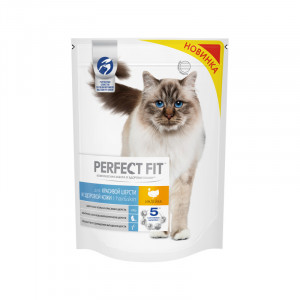 ПР0054657 Корм для кошек "Индейка для красивой шерсти и здоровой кожи с индейкой, сух. 650г Perfect Fit