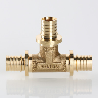 VTm.431.BG.201616 Фитинг аксиальный универсальный – тройник надвижной Valtec 20 (2,8) мм х 16 (2,2) мм х 16 (2,2) мм  - Вид №8