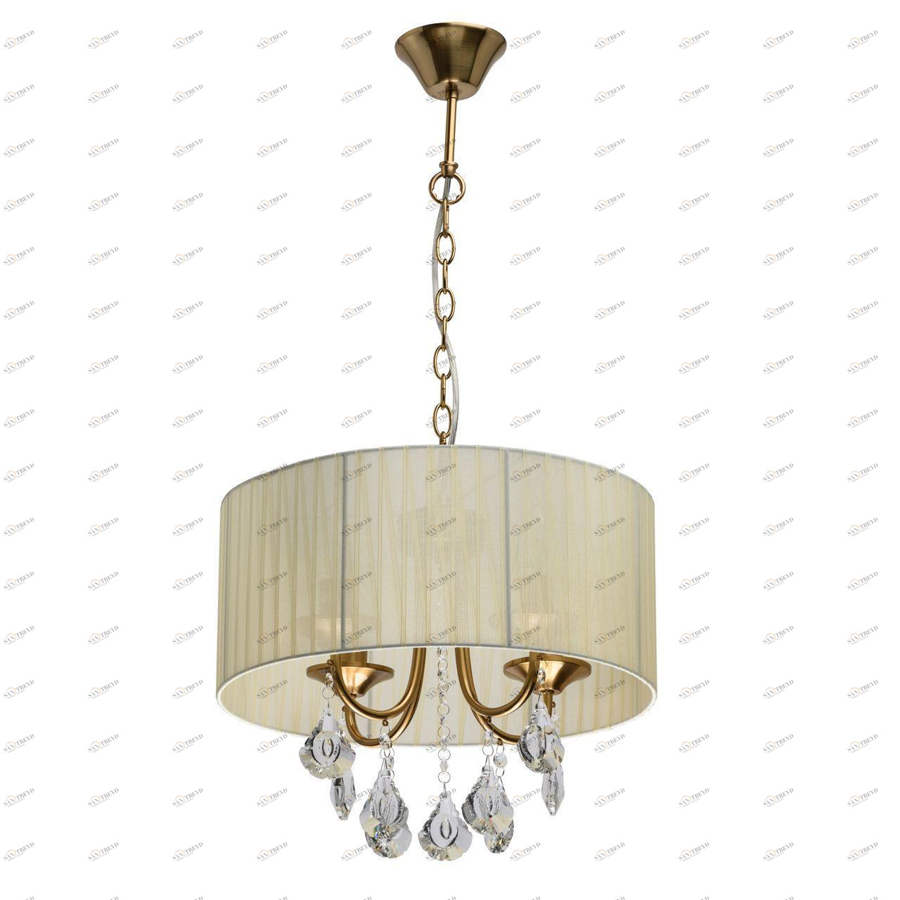 Подвесная люстра MW-Light Жаклин 465016504 MW-LIGHT ЖАКЛИН 328797 Бежевый;хром