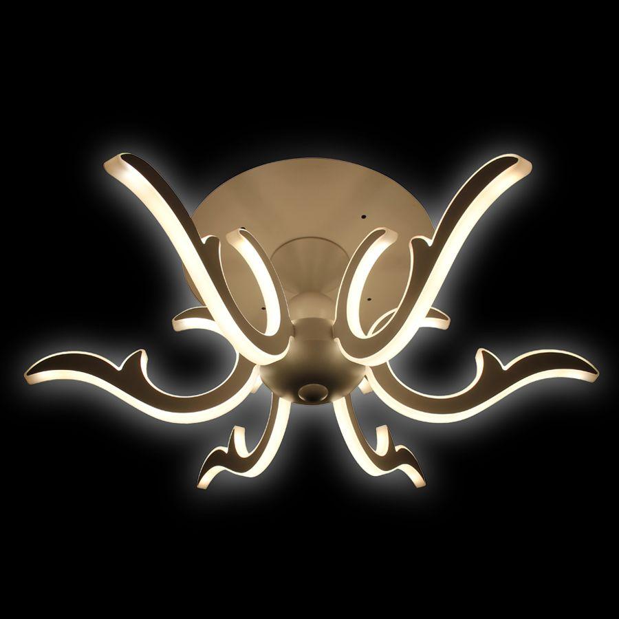 Потолочная светодиодная люстра Ambrella light Orbital Classic FK77/6 WH 200W D720 AMBRELLA LIGHT ДИЗАЙНЕРСКИЕ, ORBITAL CLASSIC 220083 Белый  - Вид №2