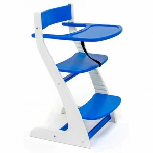 Детский растущий регулируемый стул "Усура" бело-синий БЕЛЬМАРКО  326885 Белый;синий