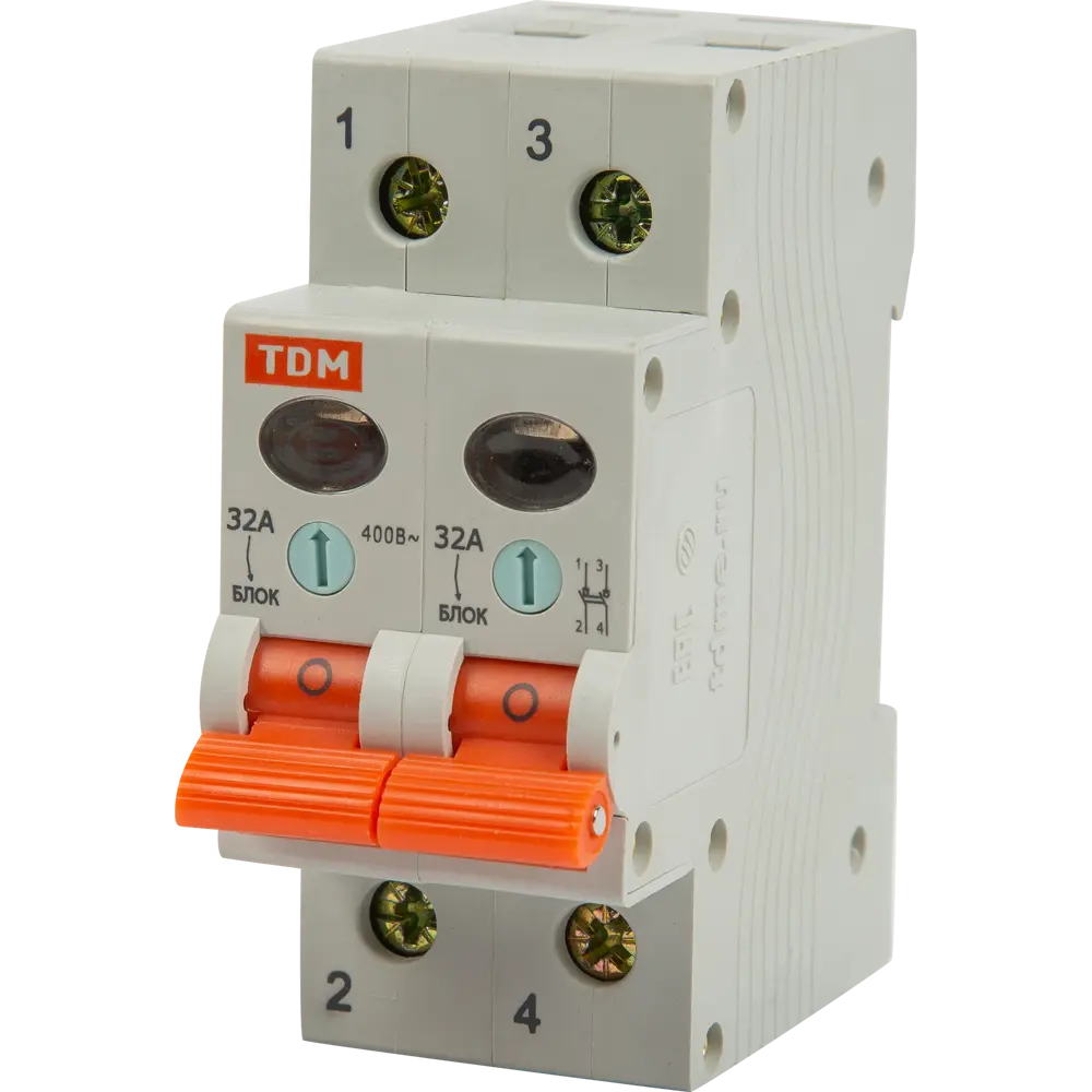Выключатель нагрузки TDM Electric ВН-32 2P для электрощитов 84399560 STLM-0049329