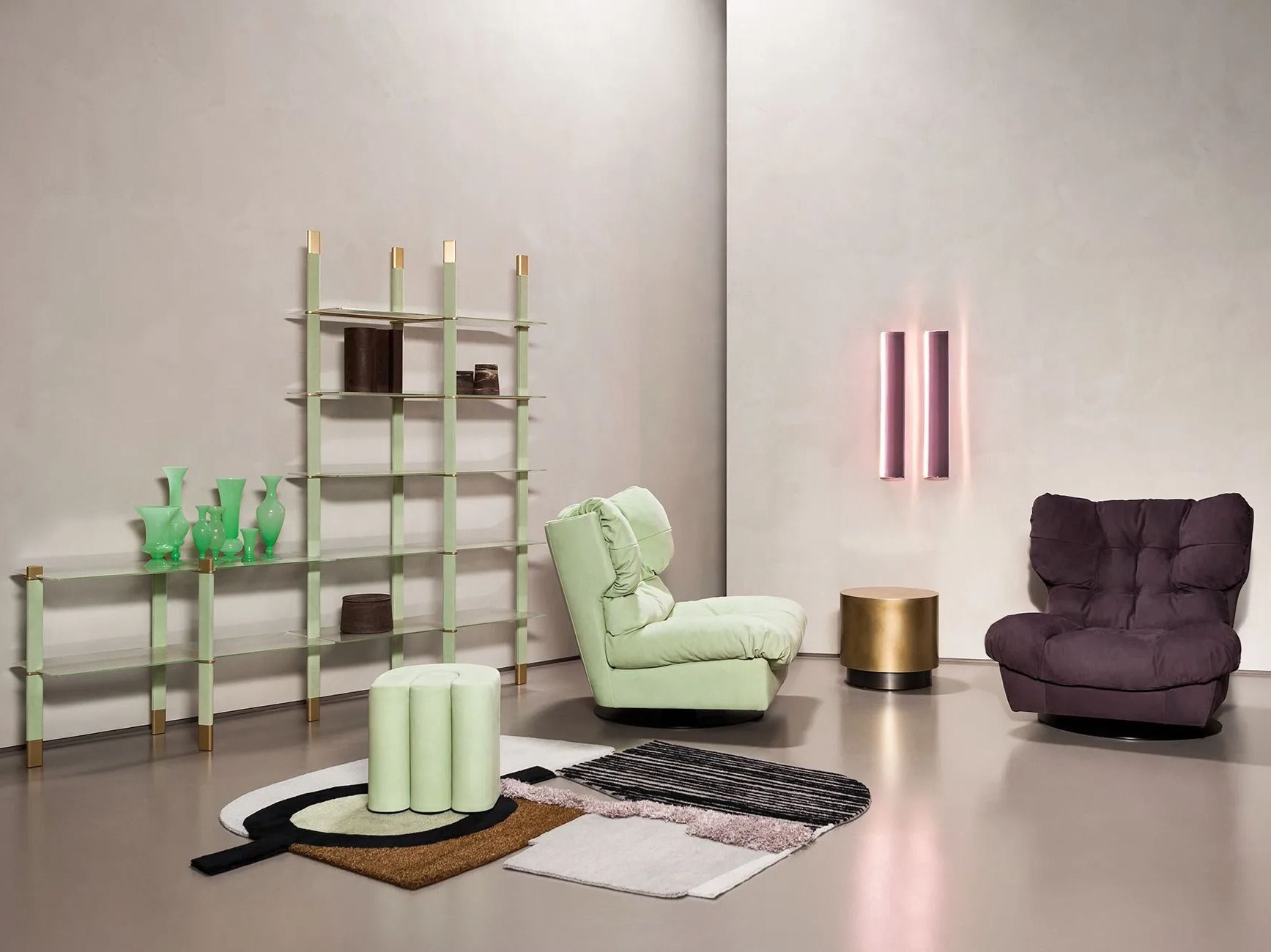 Ковер ручной работы с геометрическим рисунком Baxter Himani ARCH-00025248 - Вид №1