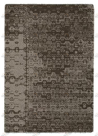 BRABBU Прямоугольный шерстяной коврик ручной работы sun-id-1380610