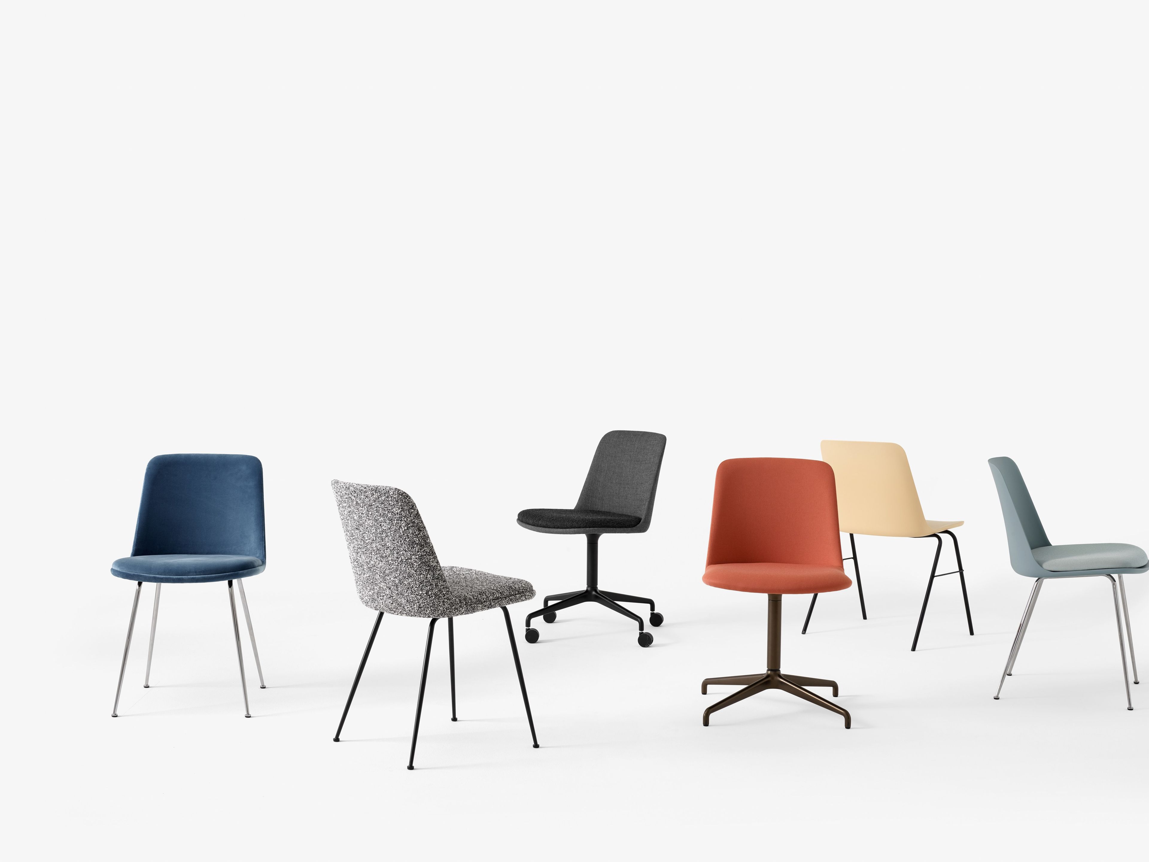 Вращающееся офисное кресло из полипропилена с 4 спицами &Tradition Rely ARCH-00063031 - Вид №3