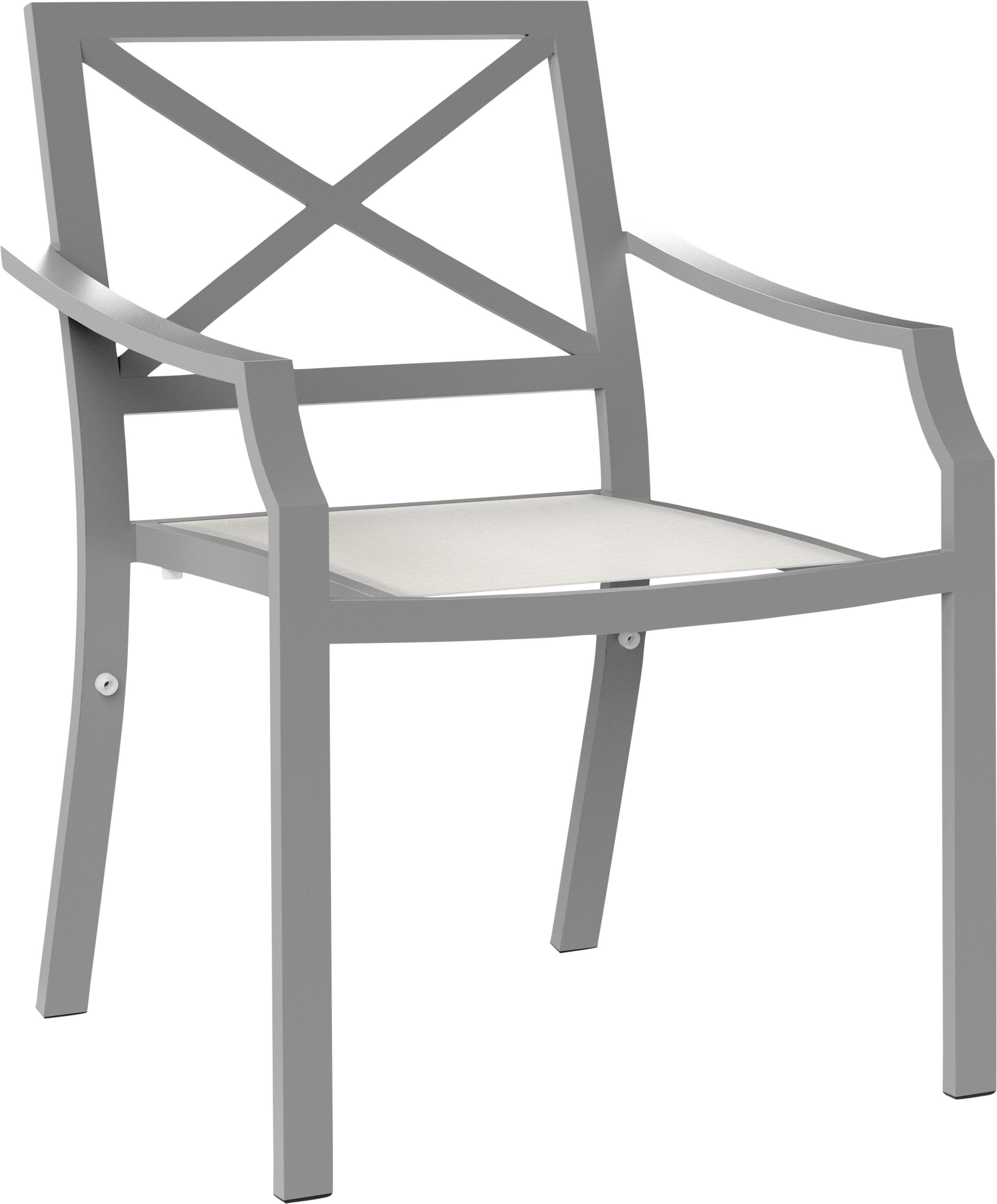 Алюминиевый штабелируемый садовый стул с подлокотниками JANUS et Cie Fiore ARCH-00126386 - Вид №3