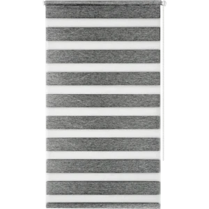 Рулонная штора MIAMOZA день-ночь серый блэкаут 50x160 см 82614501