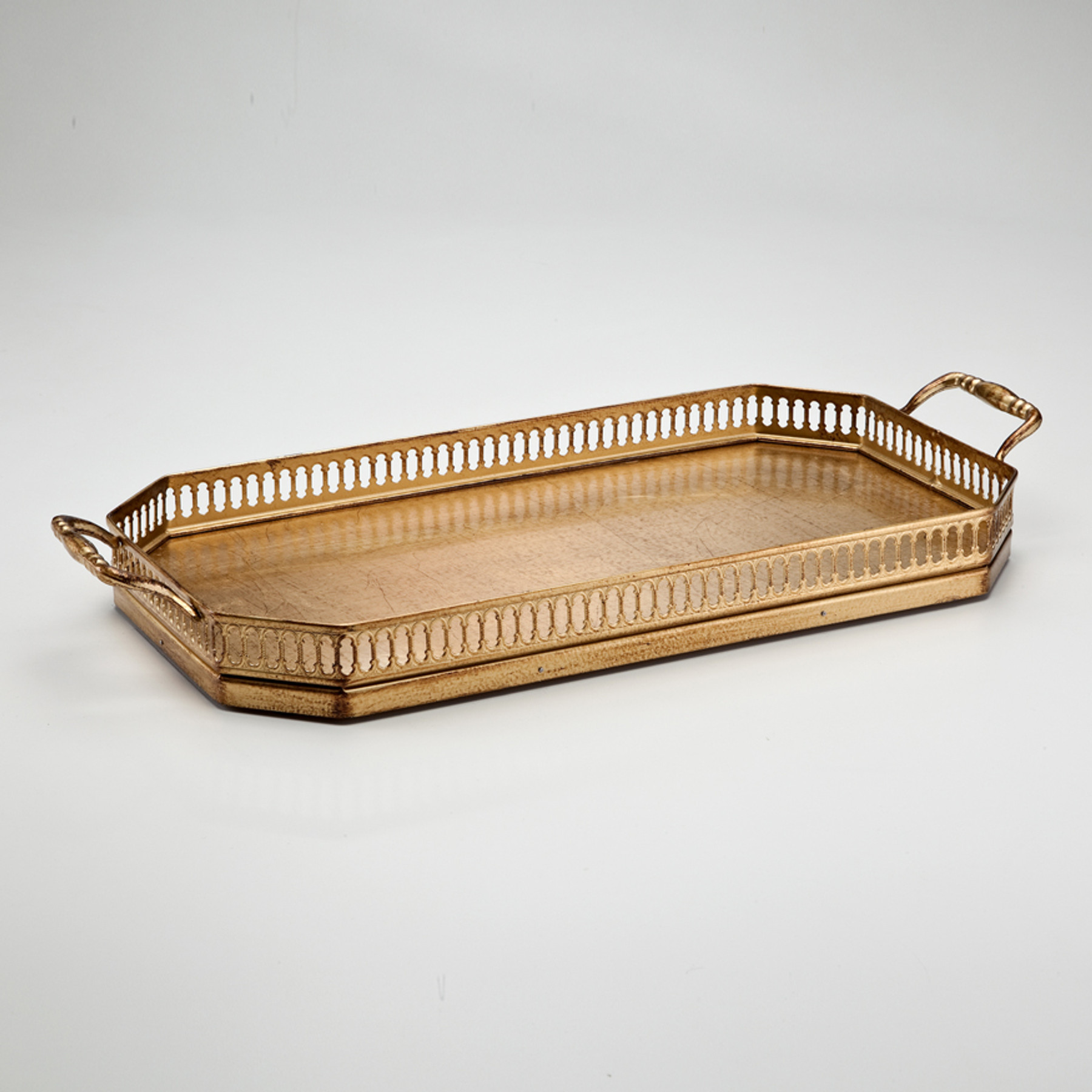 25920 Поднос с золотой ручкой Galleria Labrazel 