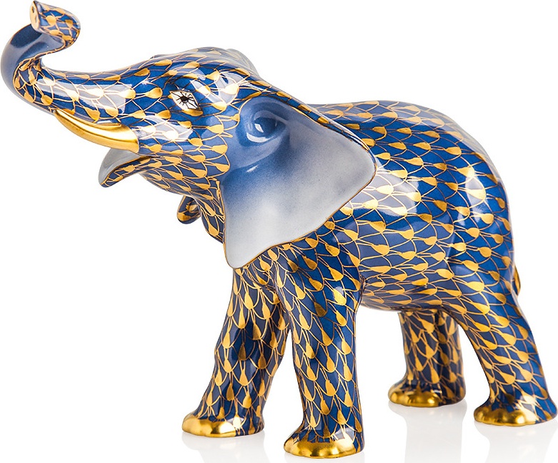 10615681 Herend Фигурка 13,5см "Слониха" Фарфор 