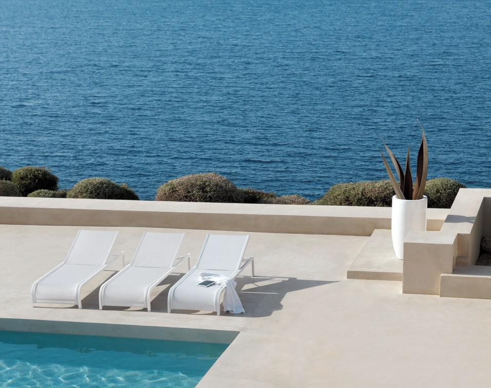 Шезлонг лава текстиль мокка Manutti Latona MNST918 - Вид №2