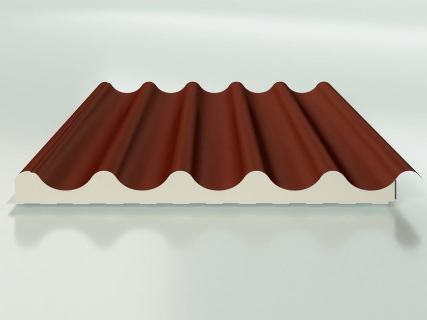 Изолированная металлическая панель для кровли ISOPAN ISOVELA ARCH-00136044