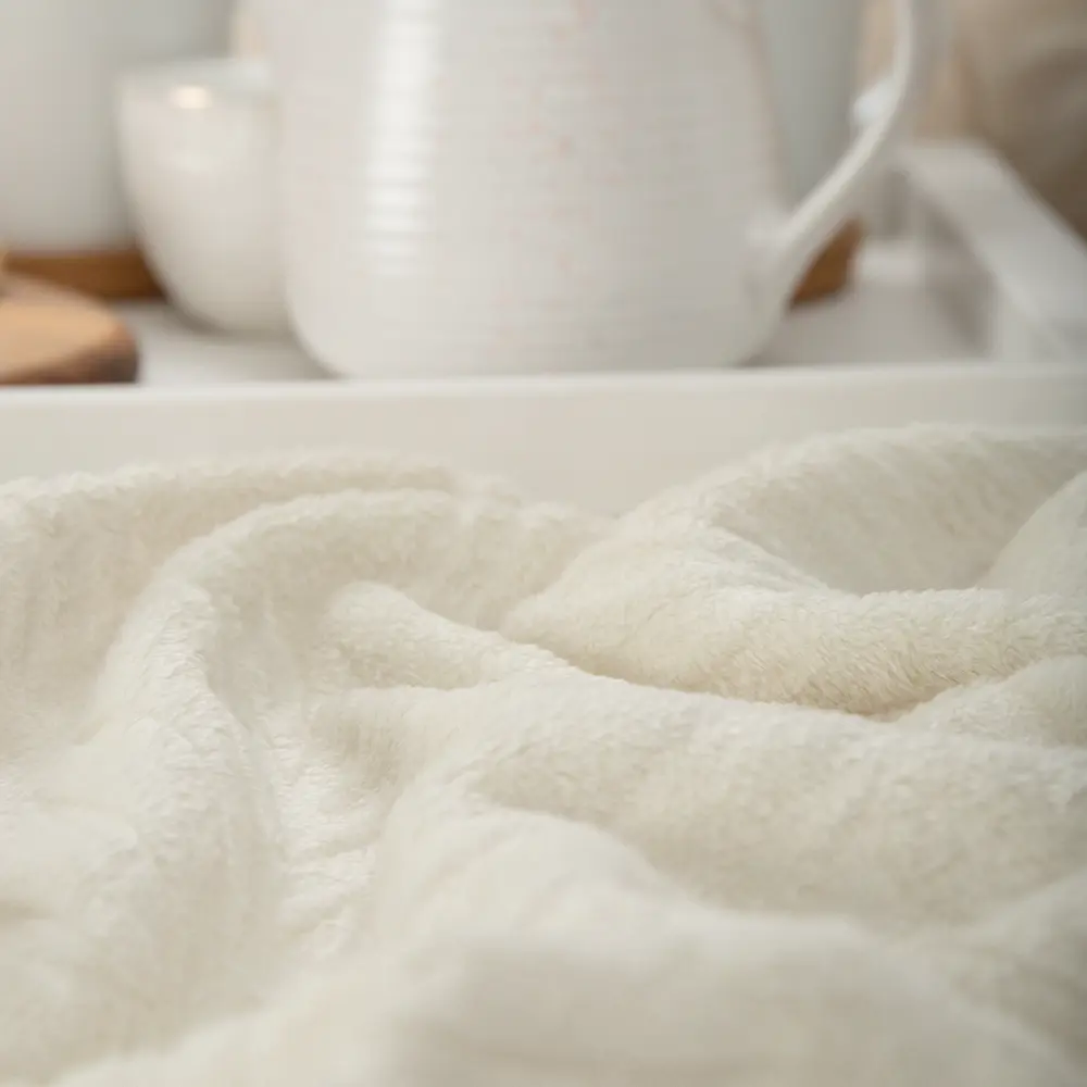 Плед TEXREPUBLIC Листья 150×200 см скандинавский бежевый 89417259 STLM-1563681 - Вид №6