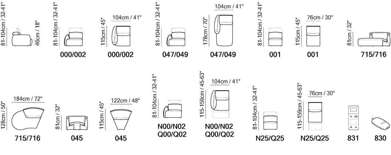 Кожаный угловой диван Natuzzi Italia Mindful ARCH-00136535 - Вид №5