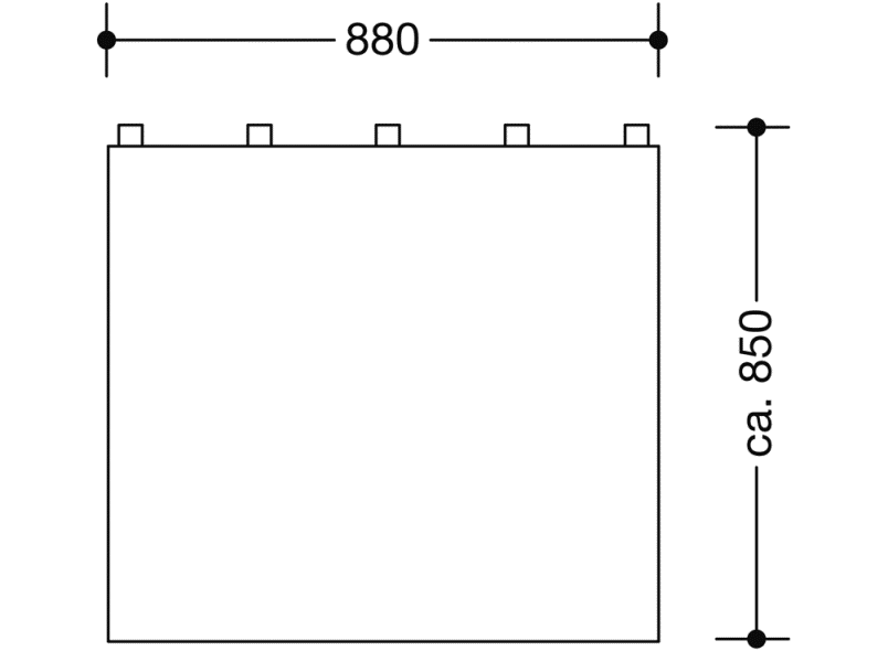 801.52.01080 занавеска для защиты от брызг в душе HEWI Duschvorhänge/-stangen  - Вид №1
