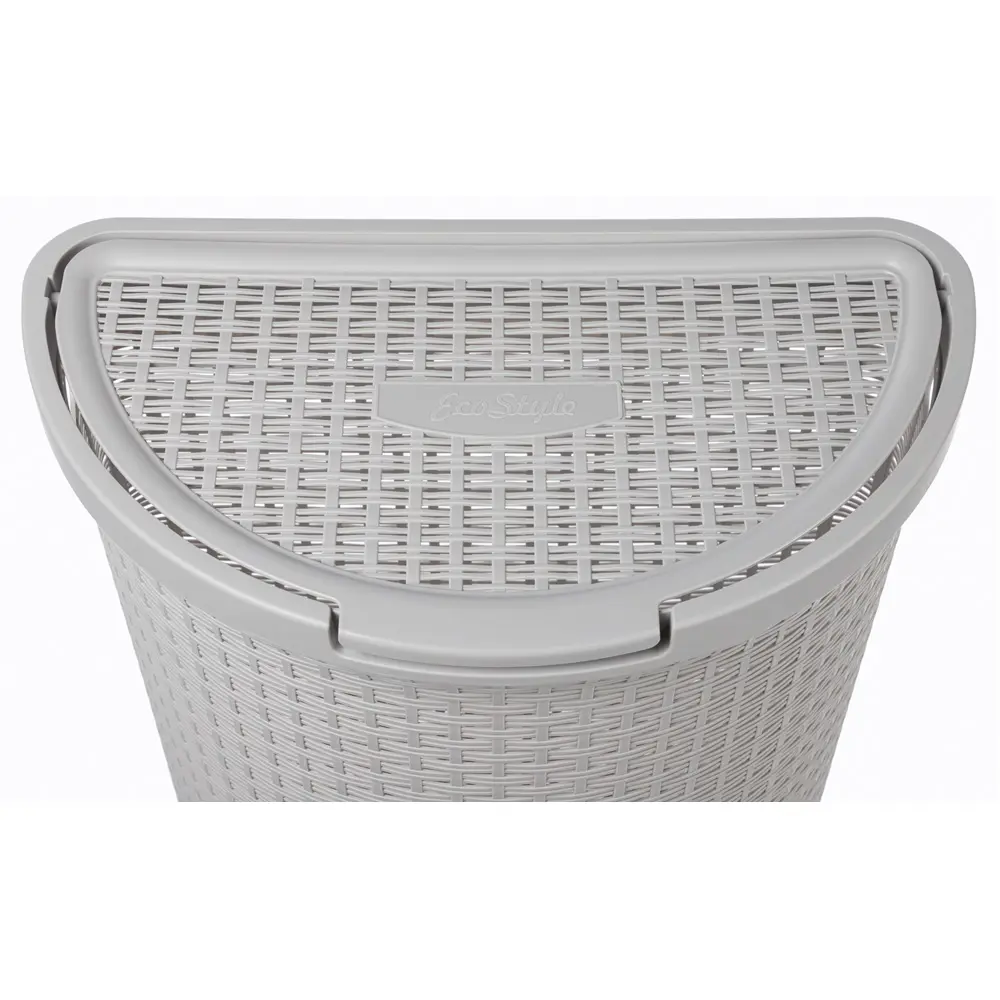 Корзина для белья Econova Eco Style 45 л цвет светло-серый STLM-2013434 - Вид №6