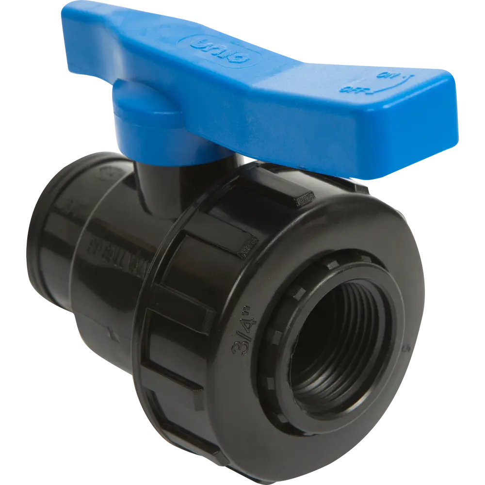 Кран ПНД 3/4"х3/4" внутренняя резьба полиэтилен 82148988 STLM-2187131 UNIO  - Вид №3