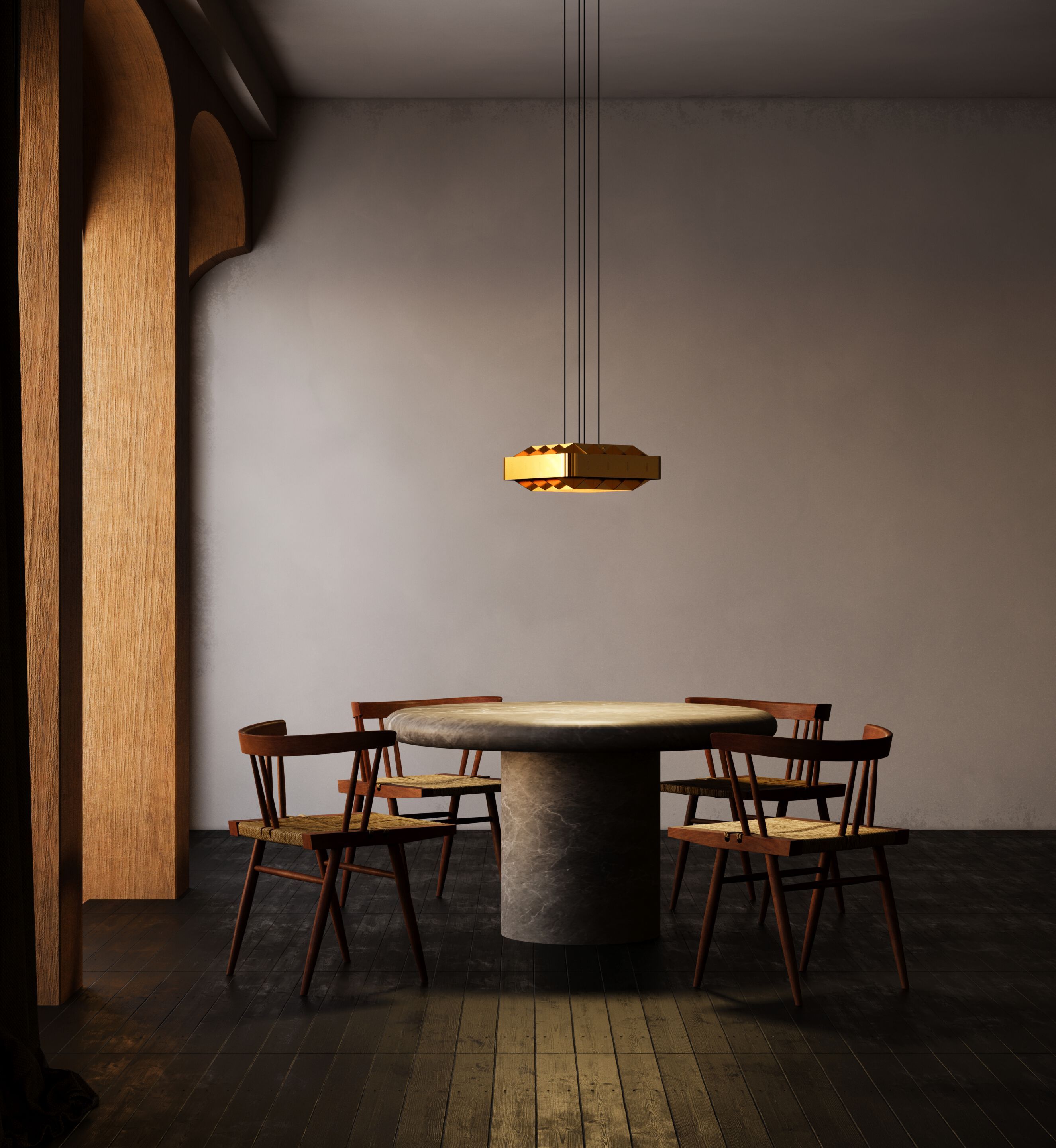 Алюминиевый подвесной светильник Darmes 1979 ARCH-00132235 - Вид №6