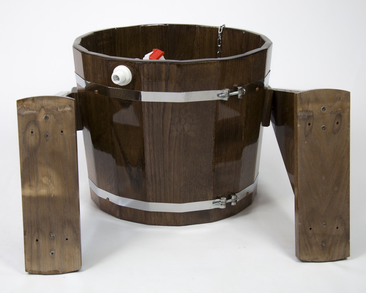 150 Обливное устройство из дуба 20 литров (дуб морёный) Alyarus  - Вид №5