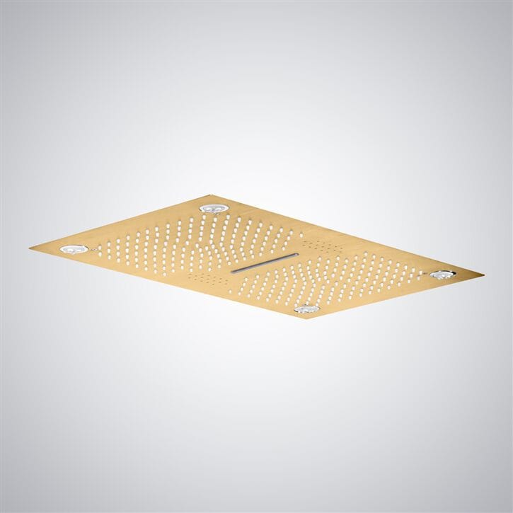 Светодиодная потолочная насадка для душа из нержавеющей стали Fontana Showers Luxe Fontaine ARCH-00029169 - Вид №12