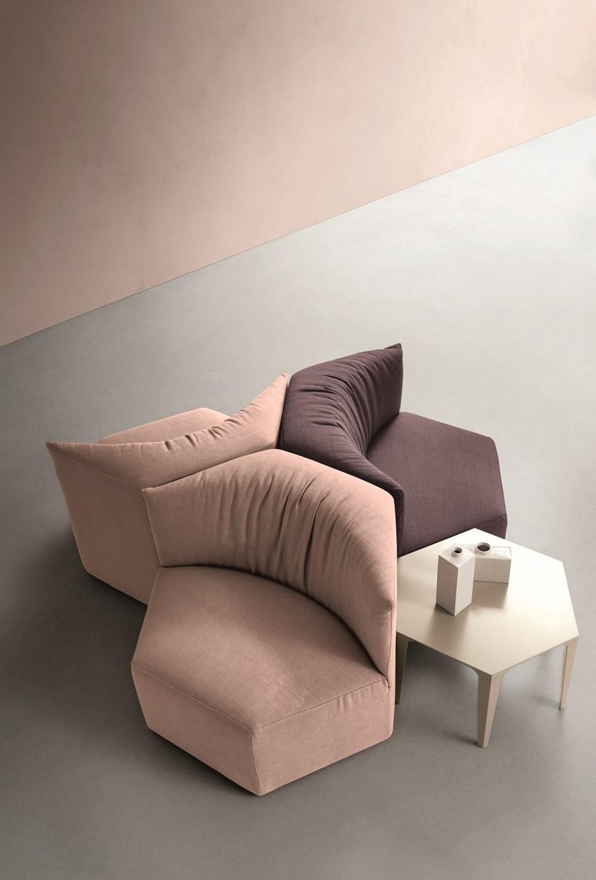 ZANETTE Кресло из модульной ткани с обивкой Maui sun-id-1370204 - Вид №2