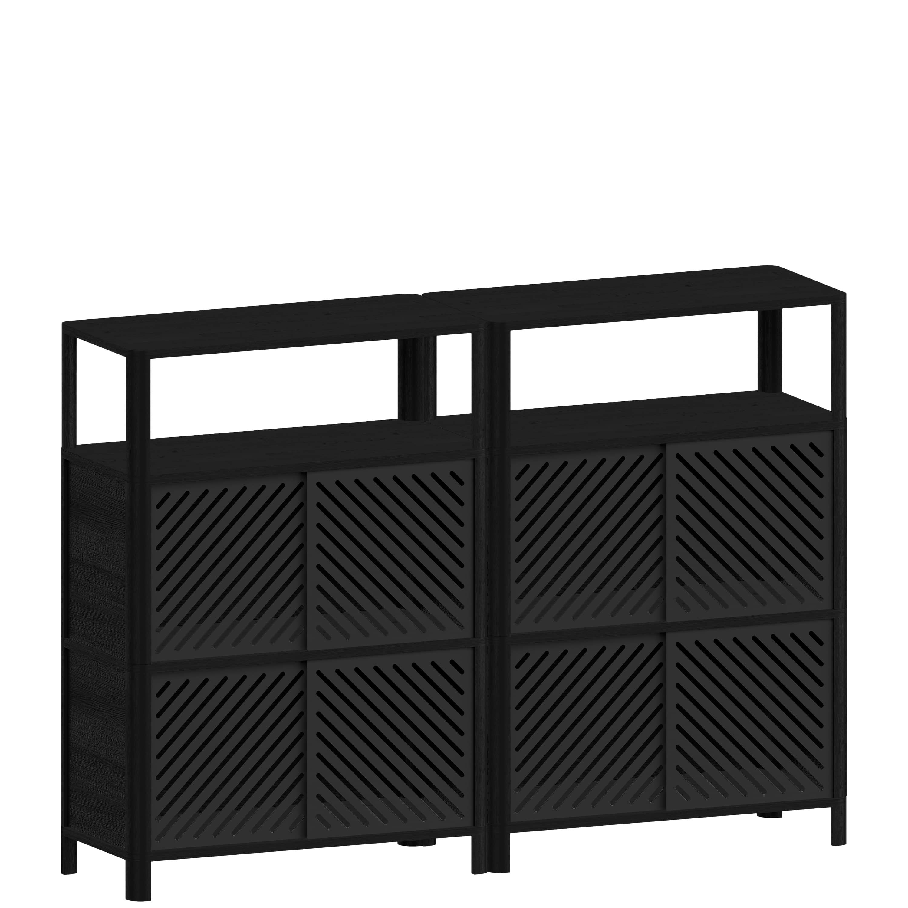 Секционный шкаф из массива дерева с раздвижными дверями Woodendot Cloe ARCH-00109210 - Вид №1