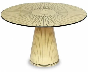 Scarlet Splendour Круглый стол в мдф Vanilla noir