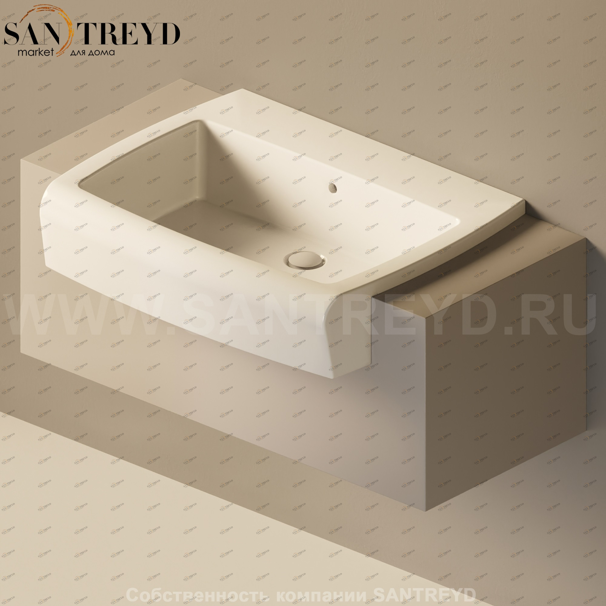 Flaminia UNA Консоль для раковины от 200 до 240 см серая UNA75C2.1019 Ceramica Flaminia UNA75C21019