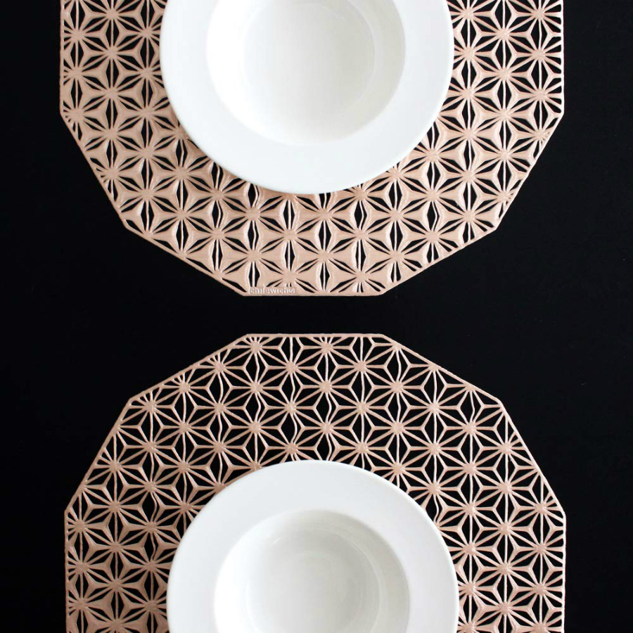 Салфетка виниловая Pink Champagne, Ø36 см Chilewich C100488002 - Вид №2