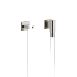 WATER TUBE Настенное колено Кнайпа с отдельными розетками и держателем шланга FlowReduce - матовая платина