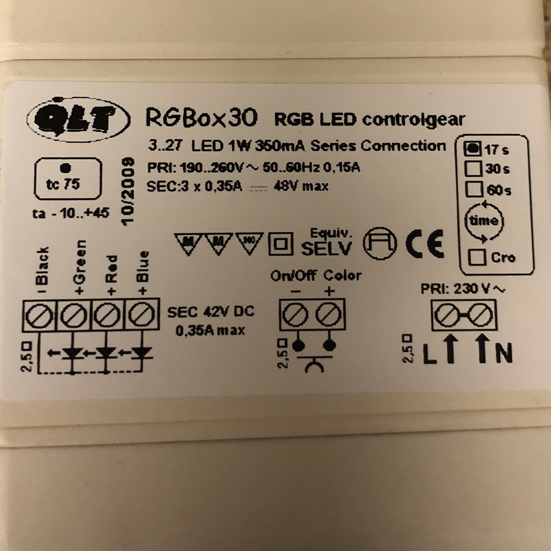 Fabbian A50301 CONVERTER LED 1W RGB RGBOX30 83276 - Вид №1