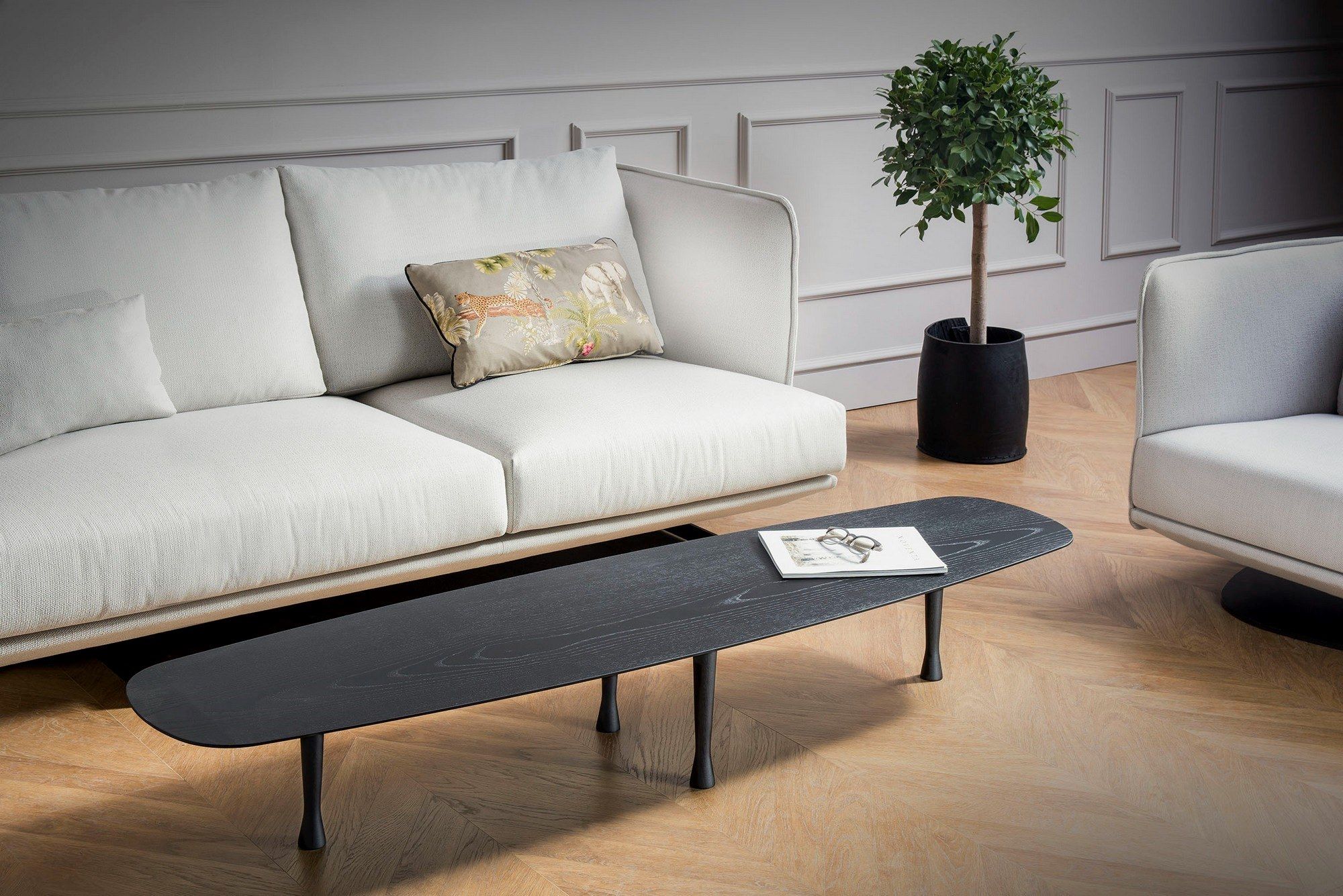 Деревянный низкий журнальный столик NOMON уникальный ARCH-00013087 - Вид №5