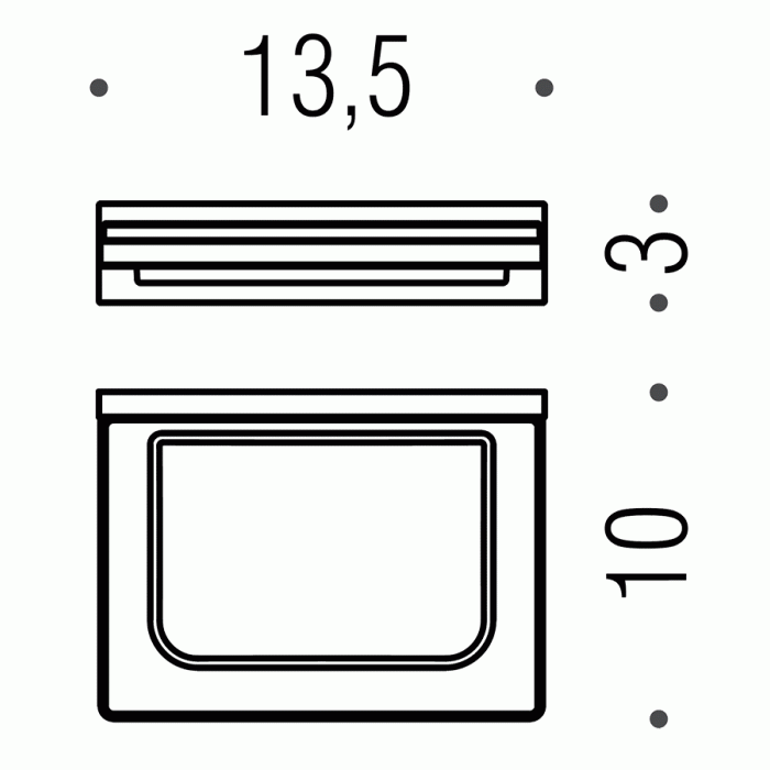 B1601 Мыльница настенная COLOMBO LOOK Colombo Design - Вид №3