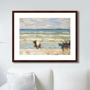 Картина: Beach scene, Tangier, 1906г. КАРТИНЫ В КВАРТИРУ  264234 Разноцветный