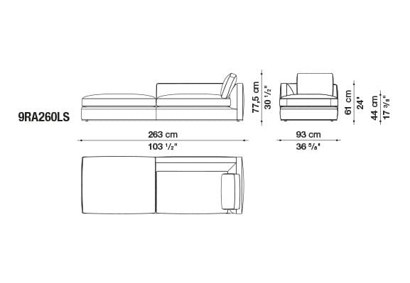Угловой диван из ткани B&B Italia Ричард ARCH-00040927 - Вид №37