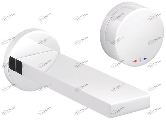 rvb Смеситель для умывальника настенный на 2 отверстия Tune 4696.--.50