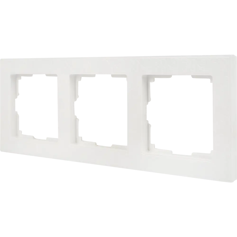 Рамка для розеток и выключателей Werkel Flock 3 поста, цвет белый STLM-2193582 - Вид №2