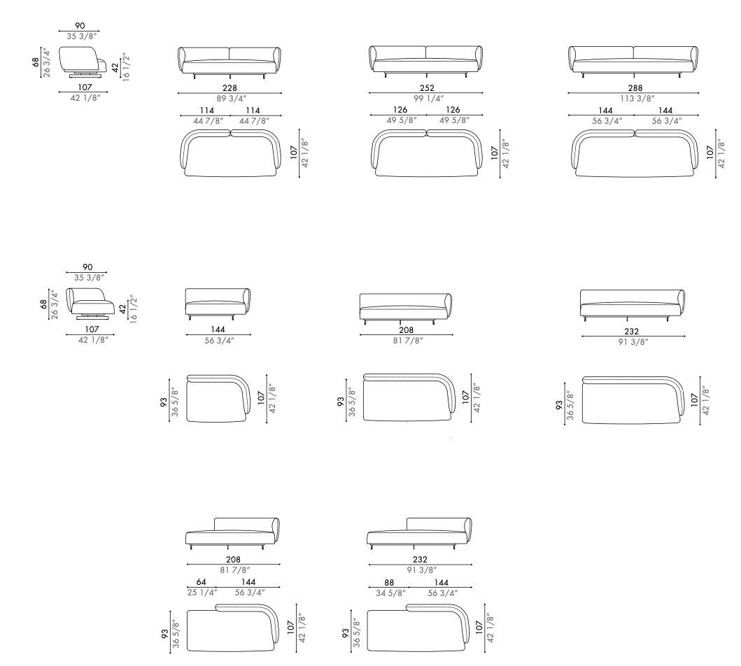Модульный диван Désirée divani Homan ARCH-00034177 - Вид №13